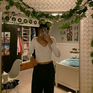 white brandy melville long sleeve